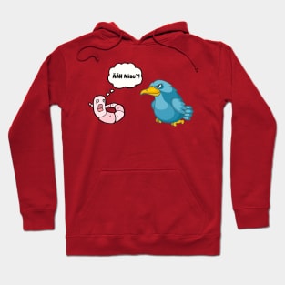 Worm and bird Hoodie